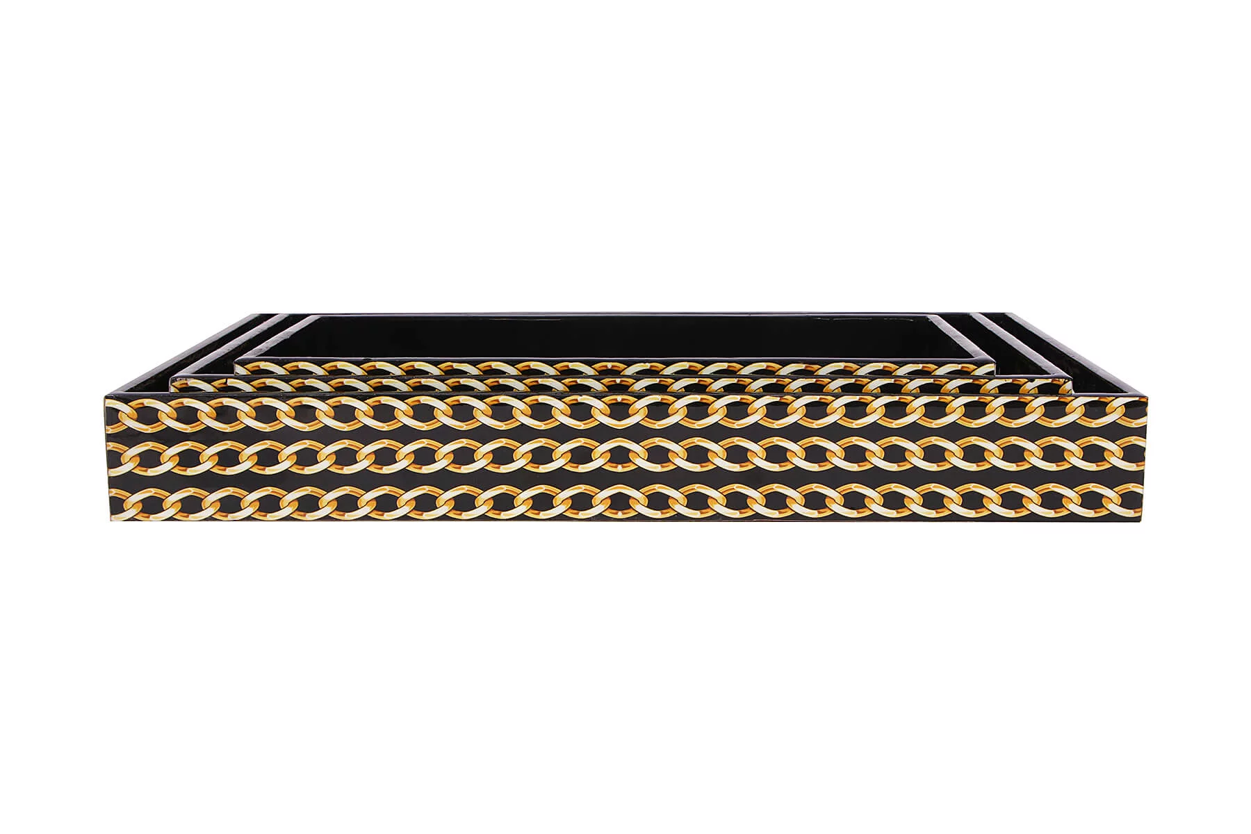 FACE DESIGN SERVING TRAYS SET OF 3 - Image 4