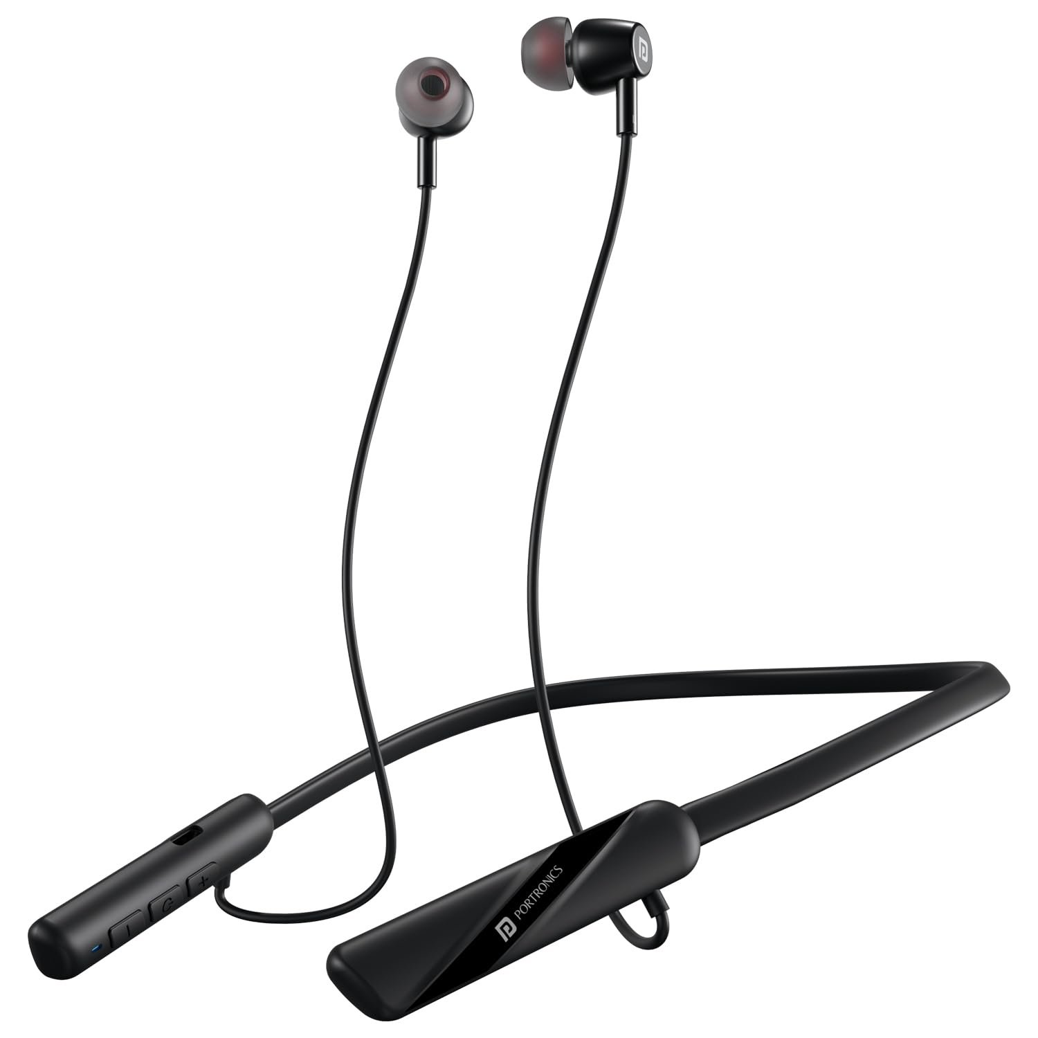Portronics Harmonics Z10 In Ear Headphone With Mic,35Hr Playtime,Type C Charging Bluetooth