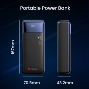 Portronics 27000 mAh 65 W Power Bank (Lithium Polymer, Fast Charging for Mobile, Laptop)