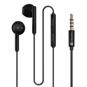 Portronics Conch Theta A in Ear 3.5mm Wired Earphones with In Line HD Mic, Powerful Audio, 14.2mm Dynamic Driver, Unique Earbuds Design, TPE Anti Tangle Wire,In line Controls,Wide Compatibility