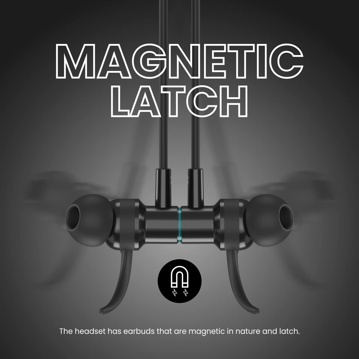 Portronics Harmonics 250 Wireless Neckband,60 Hrs Playtime, Dual Pairing, Magnetic Latch Bluetooth - Image 6