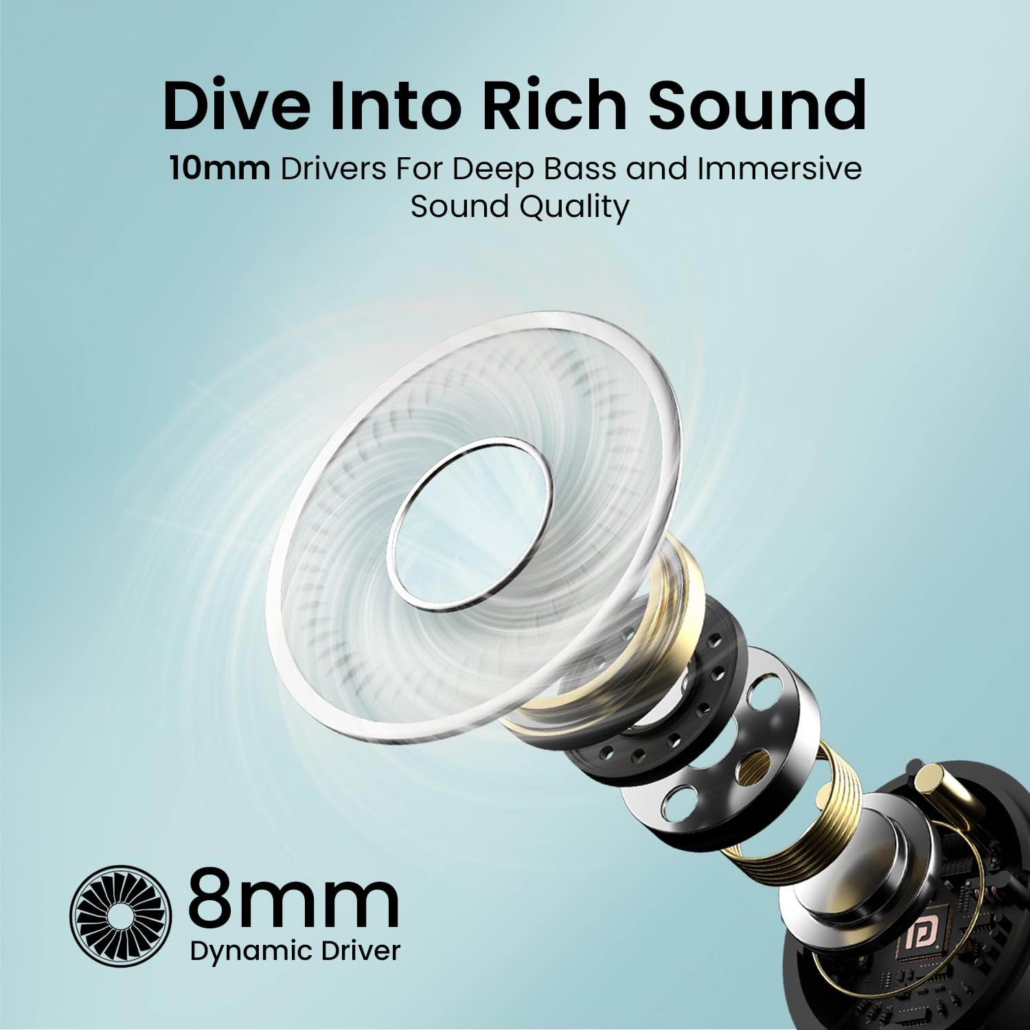 Portronics Harmonics Twins S13 in Ear Earbuds With Mic,24H Playtime - Image 8