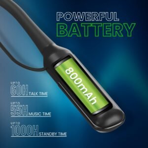 Portronics Harmonics 250 Wireless Neckband,60 Hrs Playtime, Dual Pairing, Magnetic Latch Bluetooth