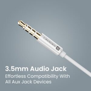 Portronics Conch Sigma A in Ear 3.5mm Wired Earphones,in Line HD Mic,14.2mm Driver Wired