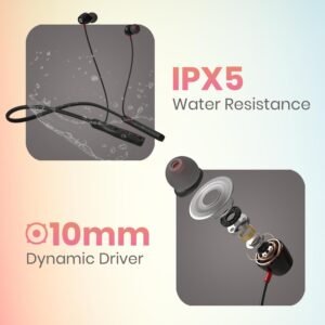 Portronics Harmonics Z11 Bluetooth in Ear Earphones,35Hrs Playback,Magnetic Earbuds(ON/OFF) Bluetooth