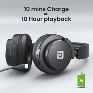 Portronics Muffs M2 Bluetooth Headphones On Ear with Upto 40 Hrs Playtime