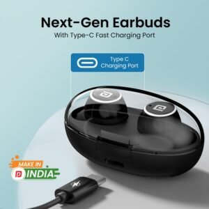 Portronics Harmonics Twins S13 in Ear Earbuds With Mic,24H Playtime