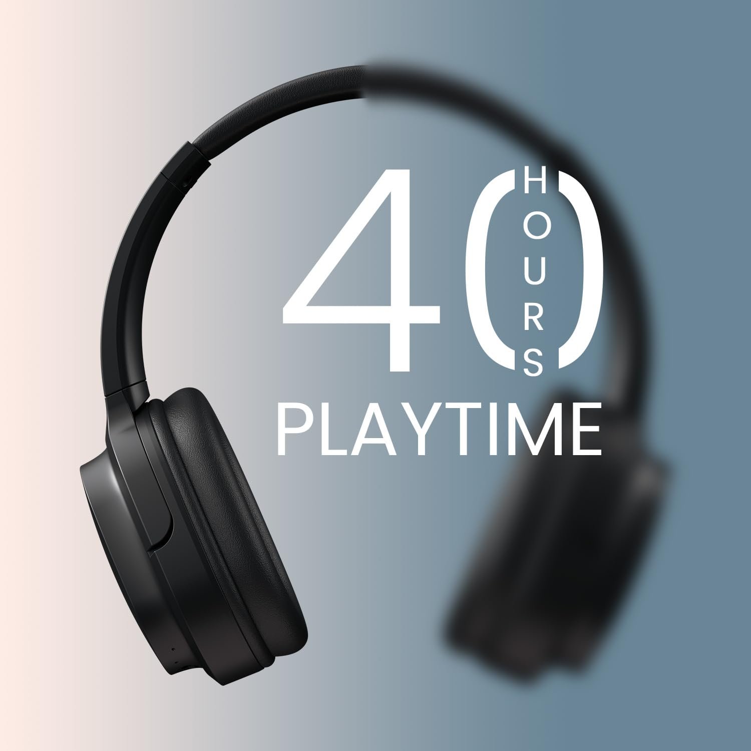 Portronics Muffs M4 Over Ear Bluetooth Headphone,40Hours Playtime,Powerful Bass,InBuilt Mic Bluetooth & Wired - Image 9