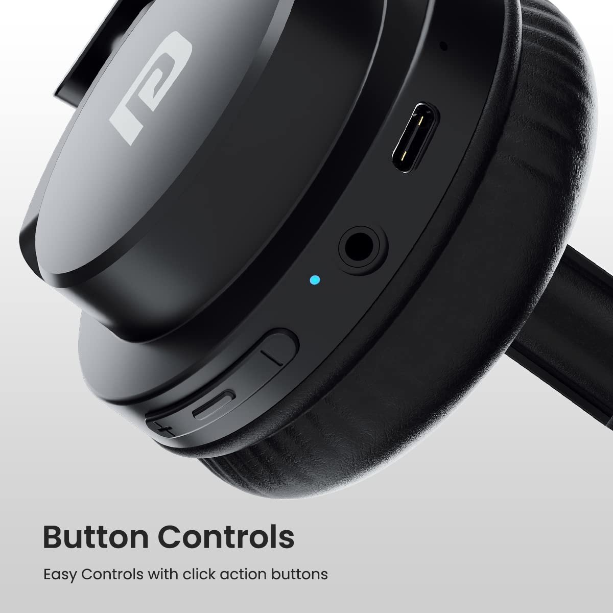 Portronics Muffs M2 Bluetooth Headphones On Ear with Upto 40 Hrs Playtime - Image 4