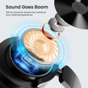 Portronics Muffs M2 Bluetooth Headphones On Ear with Upto 40 Hrs Playtime