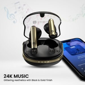 Portronics Harmonics Twins S7 Smart TWS Earbuds, 35Hrs Playtime, Quad Mics, Auto ENC, 5.3v Bluetooth