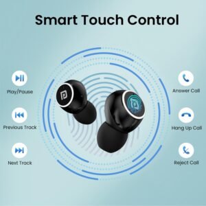 Portronics Harmonics Twins S13 in Ear Earbuds With Mic,24H Playtime