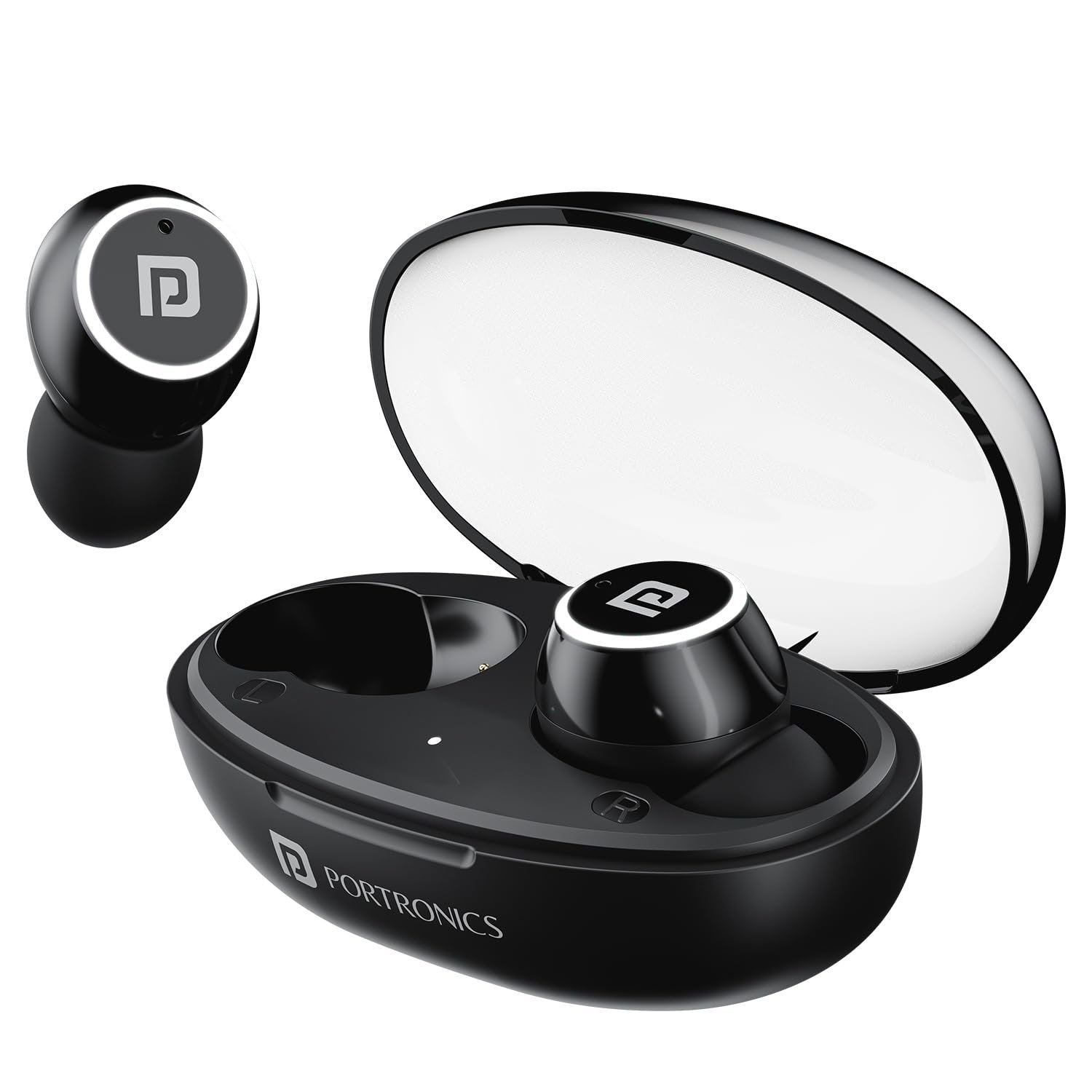 Portronics Harmonics Twins S13 in Ear Earbuds With Mic,24H Playtime