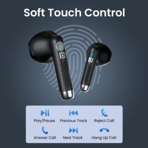 Portronics Harmonics Twins S12 in Ear TWS Earbuds with Mic, 24H Playtime