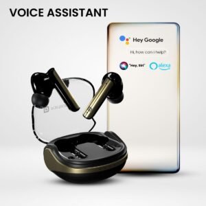 Portronics Harmonics Twins S7 Smart TWS Earbuds, 35Hrs Playtime, Quad Mics, Auto ENC, 5.3v Bluetooth