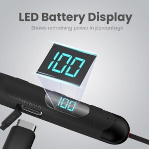 Portronics Harmonics Z8 Neckband with 40H Playtime,Game Mode,Magnetic On/Off,LED Display Bluetooth