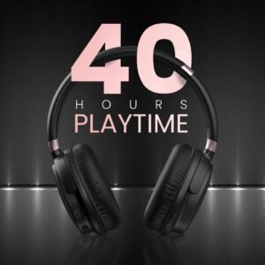 Portronics Muffs M3 Over Ear Headphones with ANC Enabled, Upto 40 Hours Playtime, in-Built Mic