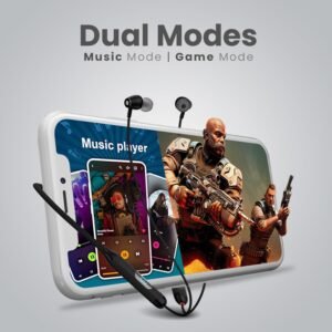 Portronics Harmonics Z8 Neckband with 40H Playtime,Game Mode,Magnetic On/Off,LED Display Bluetooth