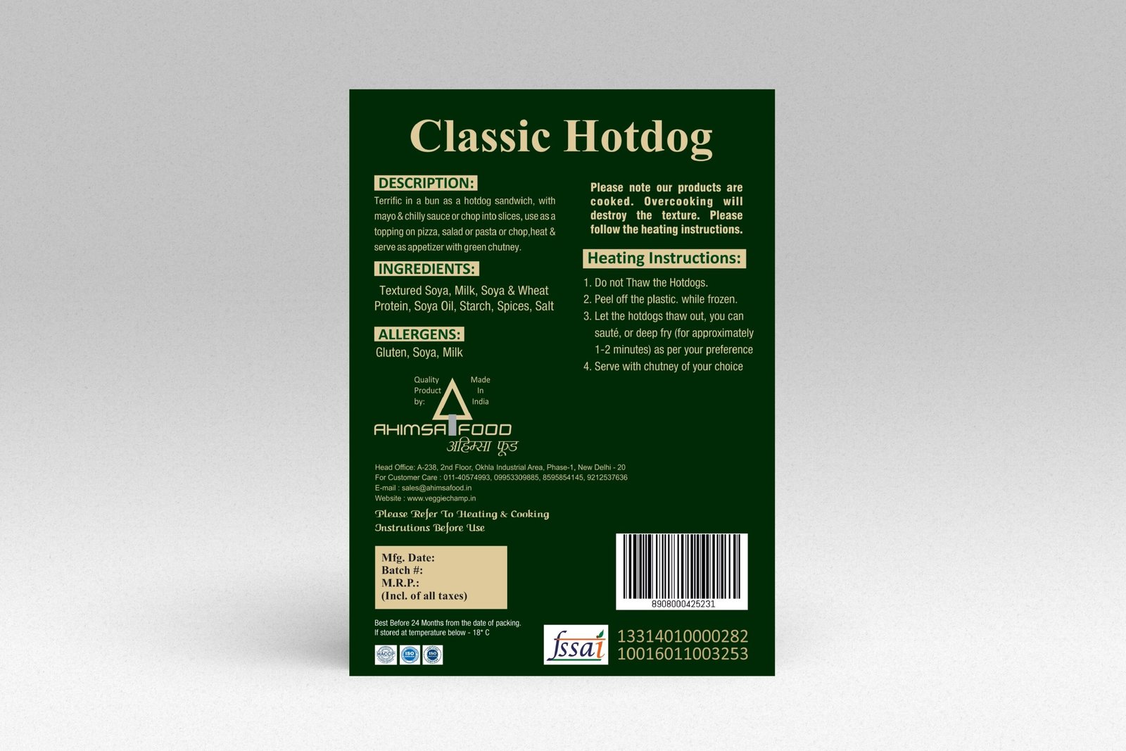 Veg Classic Hotdog - Image 2