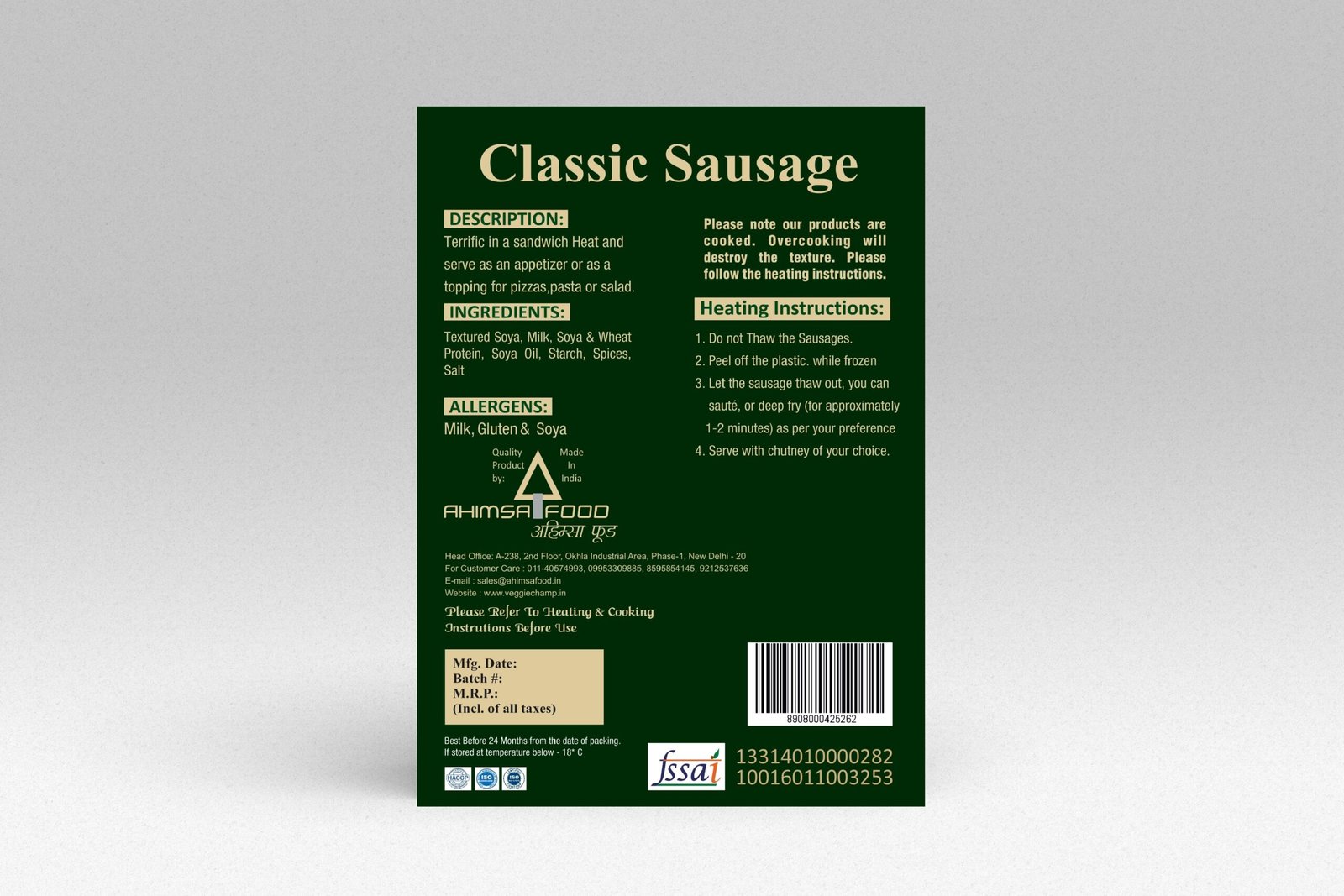 Veg Classic Sausage - Image 2