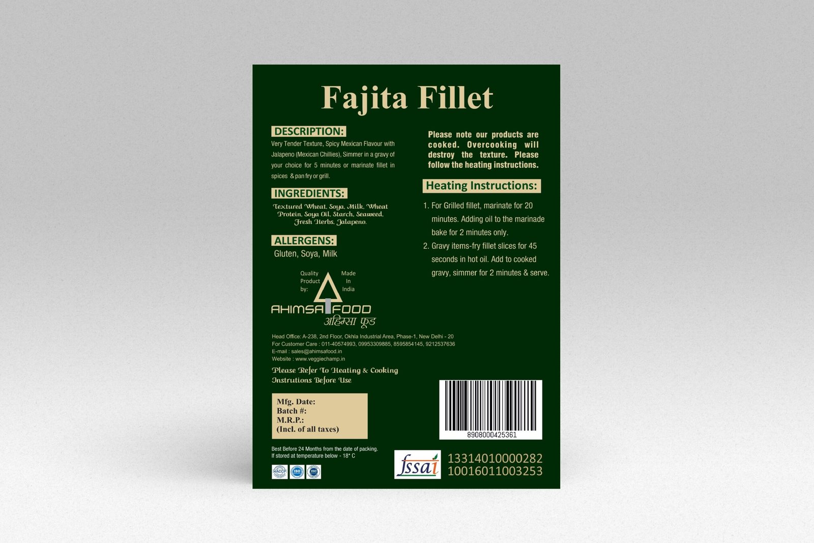 Veg Fajita Fillet - Image 2