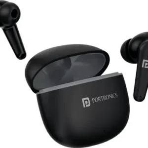 Portronics Harmonics Twins S10 Earbuds With Game/Music/Bass/Mode,30H Playtime,BT5.3V, Smart Bluetooth