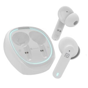 Portronics Harmonics Twins S11 Gaming Earbuds with Long Playtime,TWS Low Latency,Auto ENC Quad 4 Mics