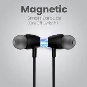 Portronics Harmonics Z8 Neckband with 40H Playtime,Game Mode,Magnetic On/Off,LED Display Bluetooth