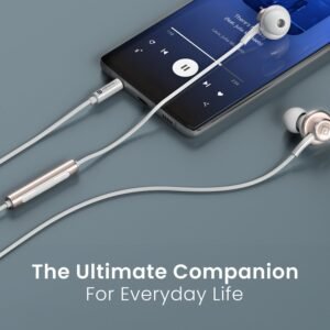 Portronics Conch Sigma A in Ear 3.5mm Wired Earphones,in Line HD Mic,14.2mm Driver Wired
