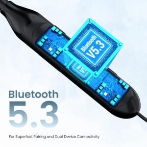 Portronics Z7 with 40Hrs Playback, Gaming Mode, Water Resistant, Fast Charging Bluetooth