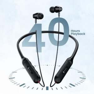 Portronics Z7 with 40Hrs Playback, Gaming Mode, Water Resistant, Fast Charging Bluetooth