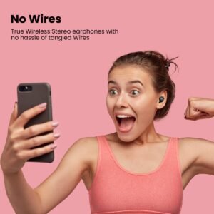 Portronics Harmonics Twins S3 Smart TWS Earbuds,20 Hours Playtime, Booming Bass Bluetooth