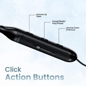 Portronics Z7 with 40Hrs Playback, Gaming Mode, Water Resistant, Fast Charging Bluetooth