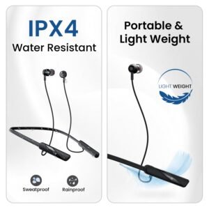 Portronics Harmonics Z10 In Ear Headphone With Mic,35Hr Playtime,Type C Charging Bluetooth
