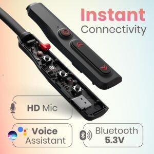 Portronics Harmonics Z11 Bluetooth in Ear Earphones,35Hrs Playback,Magnetic Earbuds(ON/OFF) Bluetooth