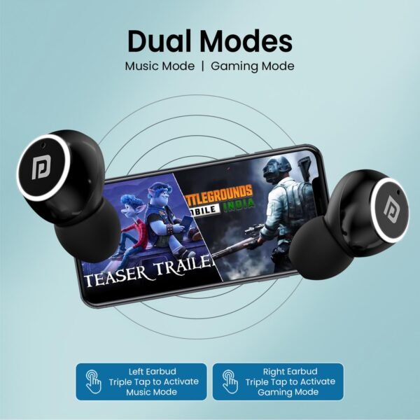 Portronics Harmonics Twins S13 in Ear Earbuds With Mic,24H Playtime - Image 7