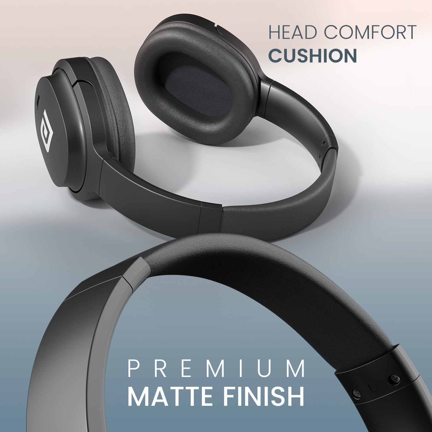 Portronics Muffs M4 Over Ear Bluetooth Headphone,40Hours Playtime,Powerful Bass,InBuilt Mic Bluetooth & Wired - Image 6