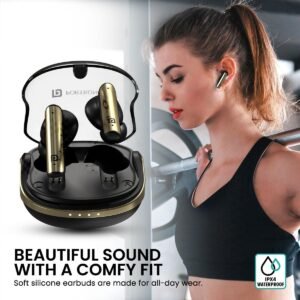 Portronics Harmonics Twins S7 Smart TWS Earbuds, 35Hrs Playtime, Quad Mics, Auto ENC, 5.3v Bluetooth