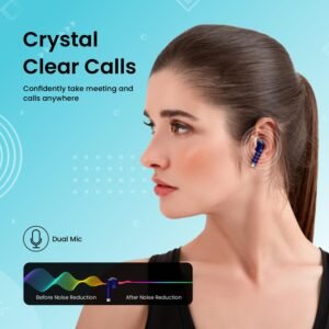 Portronics Harmonics Twins S9 TWS Wireless Earbuds with Upto 30H Playtime, Digital Display Bluetooth Gaming